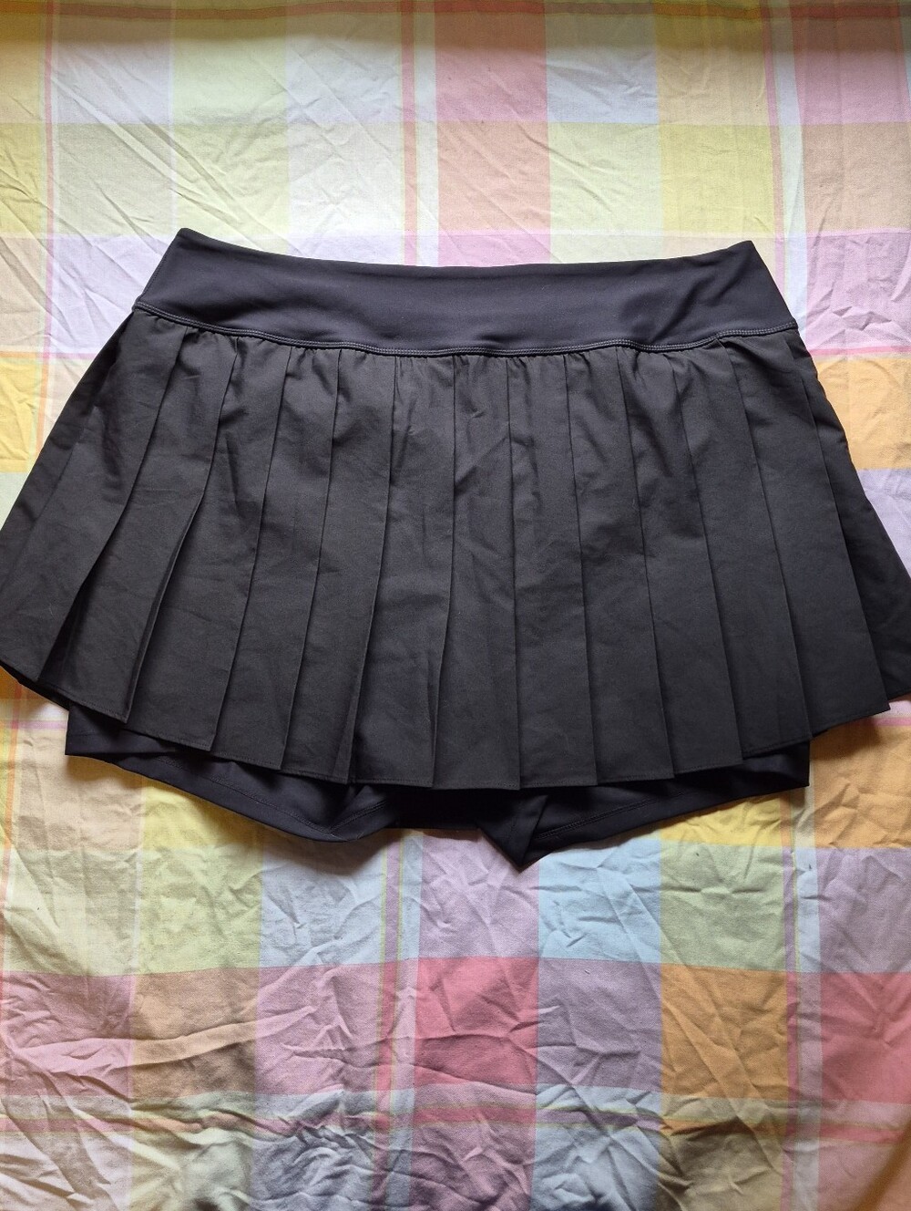 Old Navy Black Pleated Skater Skort